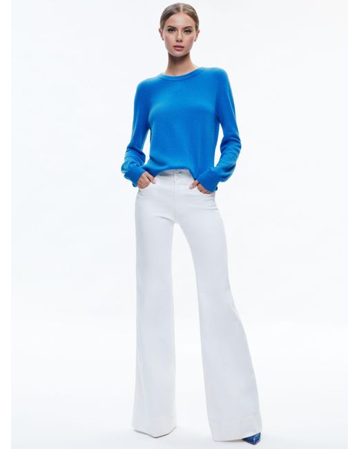 Alice + Olivia Blue Angie Pullover