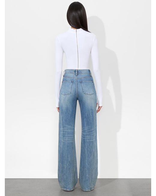 Alice + Olivia White Delaina Reversible Top