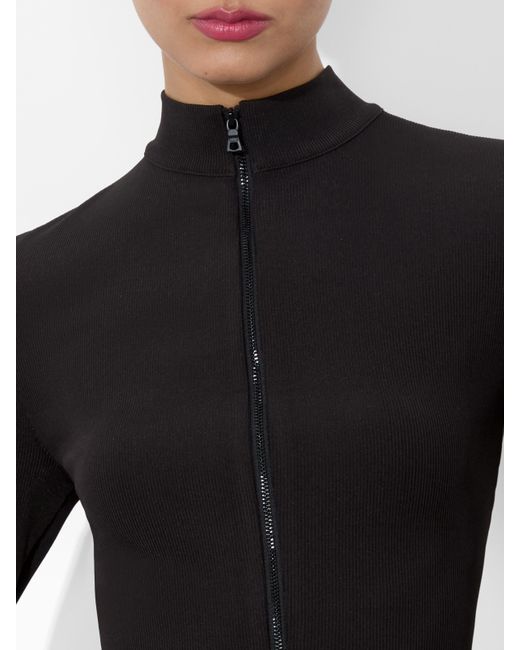 Alice + Olivia Black Delaina Reversible Top