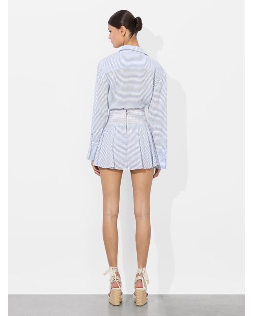 Alice + Olivia White Skylar Mini Skort