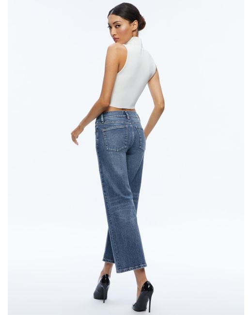 Alice + Olivia Blue Roxie Jean