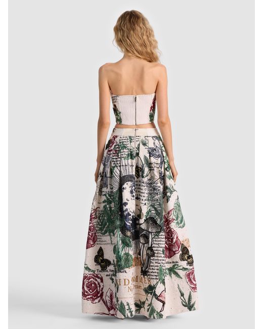 Alice + Olivia White Ceresi Embellished Bandeau Top