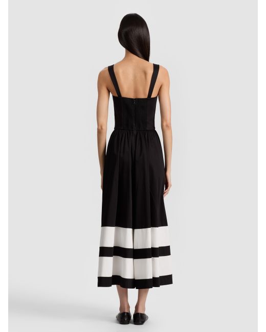 Alice + Olivia White Belden Colorblock Jumpsuit