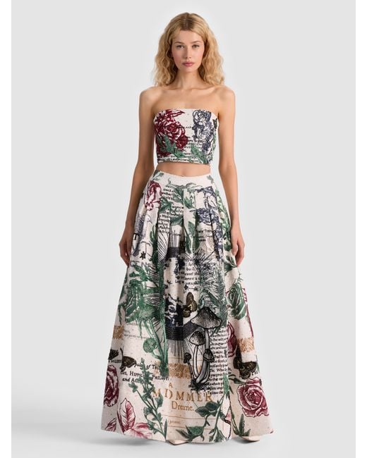 Alice + Olivia White Ceresi Embellished Bandeau Top