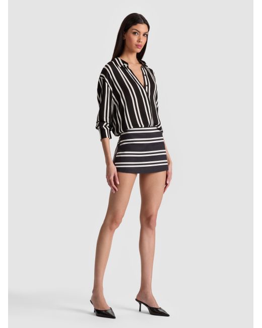 Alice + Olivia Black Mace Mini Skort