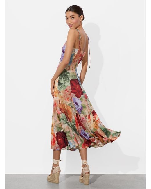 Alice + Olivia Jeanette Paneled Midi Dress in White | Lyst