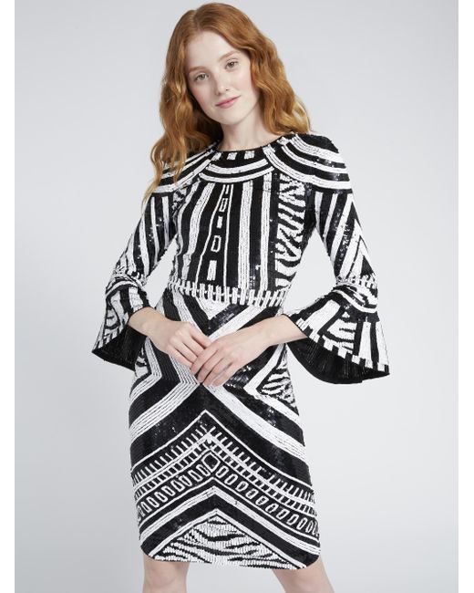 alice and olivia jae sequin gown