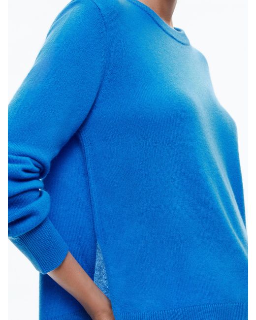 Alice + Olivia Blue Angie Pullover