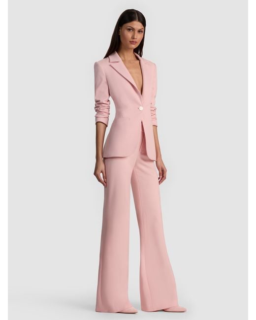 Alice + Olivia Pink Blake Fitted Blazer