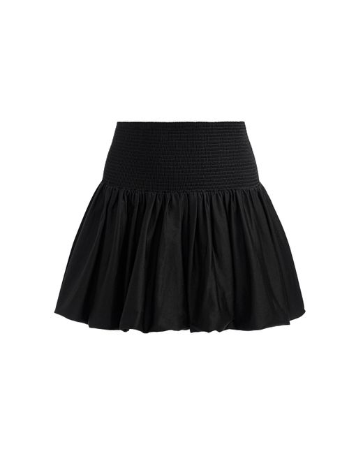 Alice + Olivia Black Arden Drop Waist Mini Skirt
