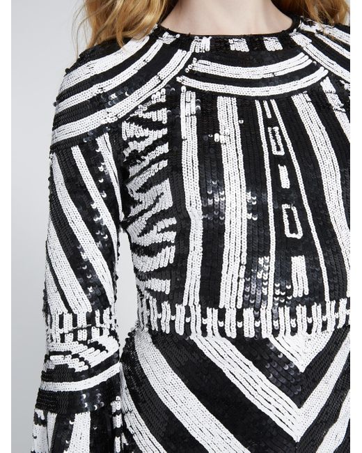 alice and olivia jae sequin gown