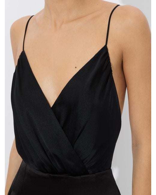 Alice + Olivia Black Callie Tank Bodysuit
