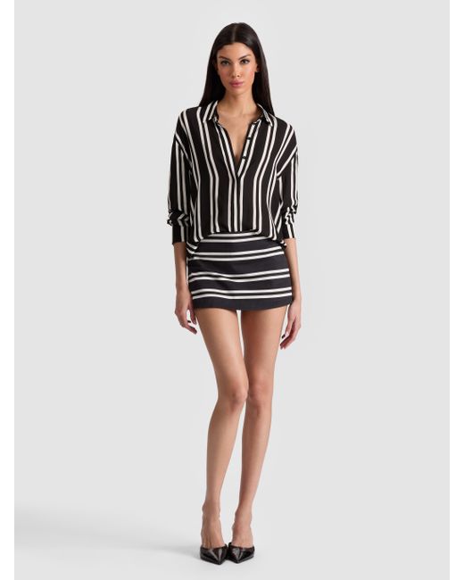 Alice + Olivia Black Mace Mini Skort