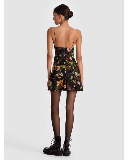 Alice + Olivia White Julietta Mini Slip Dress