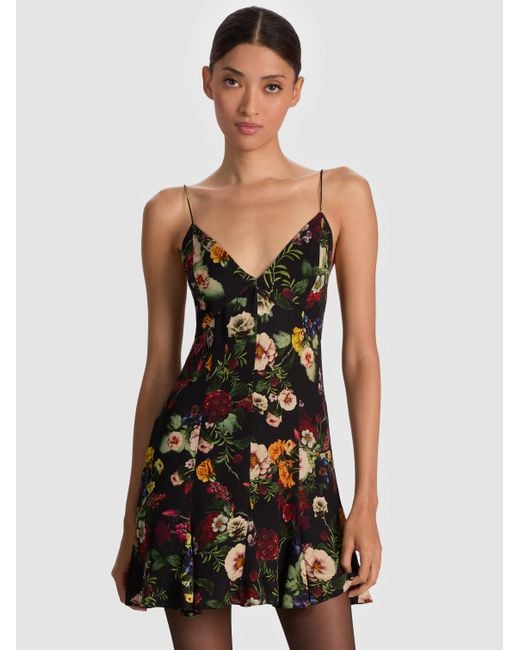 Alice + Olivia White Julietta Mini Slip Dress