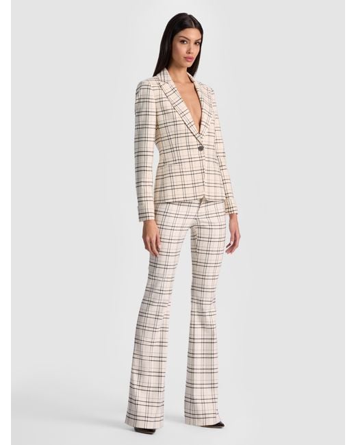 Alice + Olivia Natural Ryder Slim Blazer