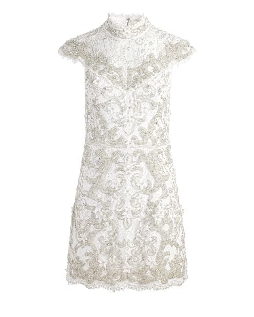 Alice+Olivia■PRIA MINI GOWN■ドレス Pria Mini Gown In Off White | Alice + Olivia
