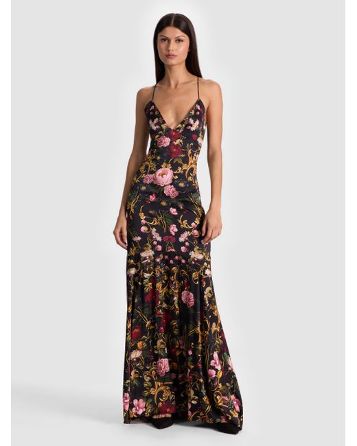Alice + Olivia Women's Black Milta Mermaid Slip Dress Alice + Olivia Women's Black Milta Mermaid Slip Dress