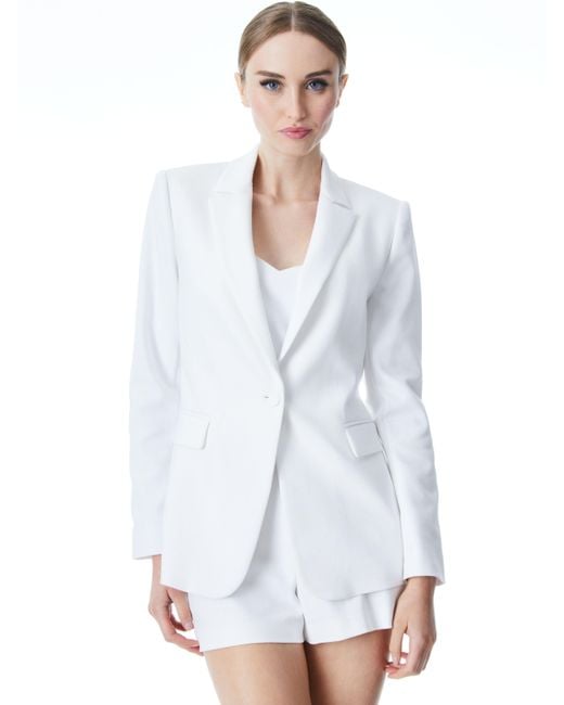 Alice and olivia white blazer Outlet