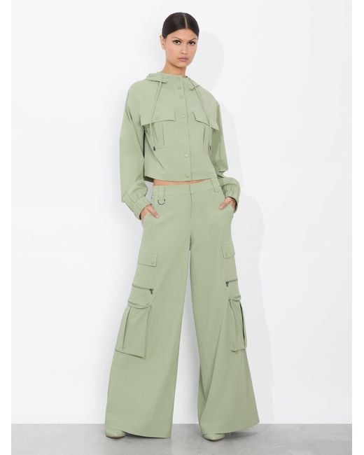 Alice + Olivia Green Sara Cargo Pant