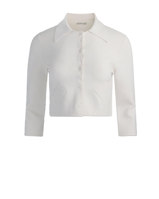 Alice + Olivia White Ila Jacket