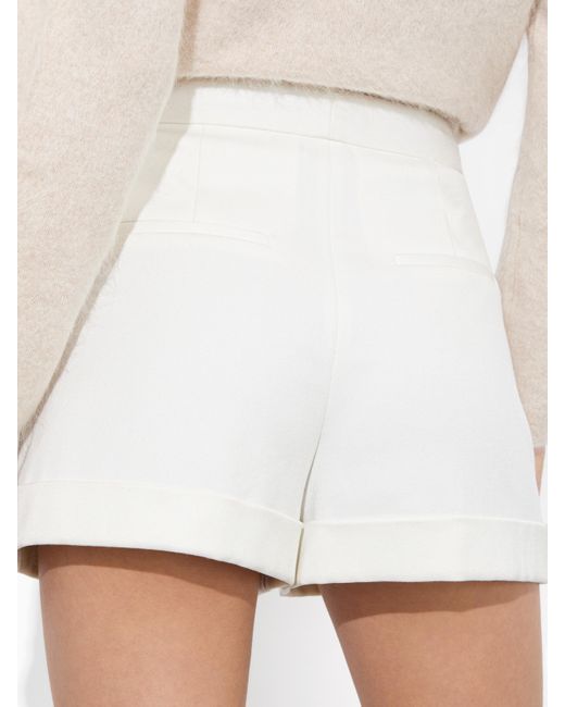 Alice + Olivia White Conry Cuff Short