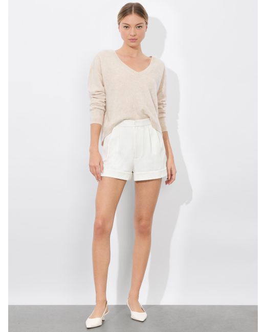 Alice + Olivia White Conry Cuff Short