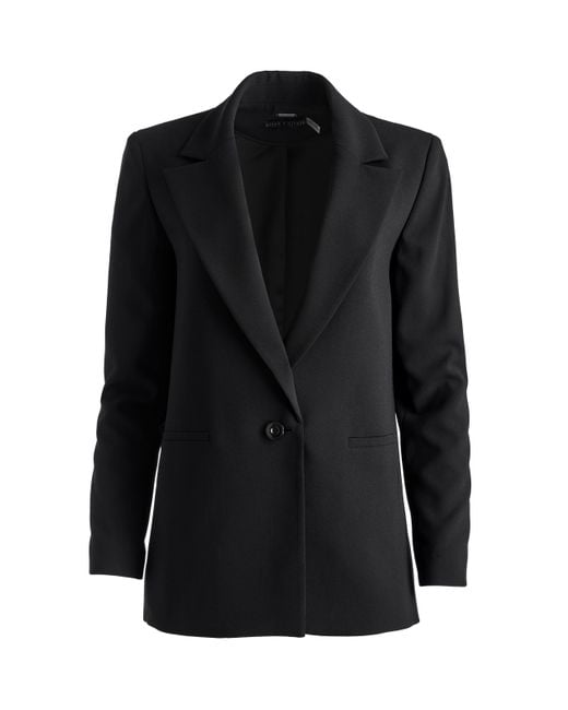 Alice + Olivia Black Denny Boyfriend Blazer