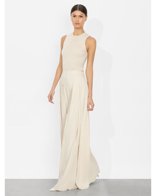 Alice + Olivia Natural Simon Trouser