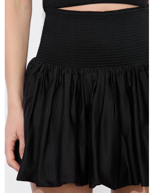 Alice + Olivia Black Arden Drop Waist Mini Skirt