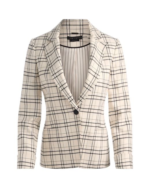 Alice + Olivia Natural Ryder Slim Blazer