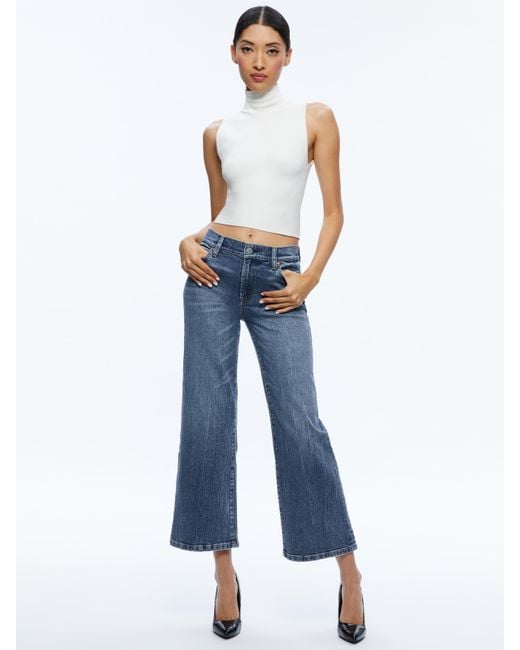 Alice + Olivia Blue Roxie Jean