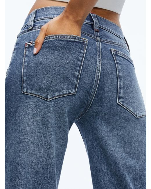 Alice + Olivia Blue Roxie Jean