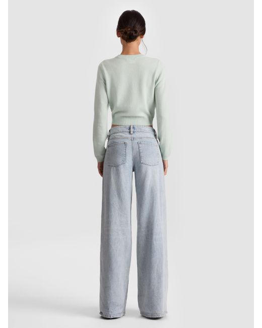 Alice + Olivia Green Dollie Cashmere Cardigan