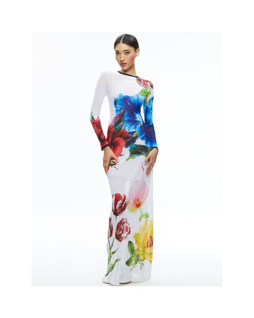 【ALICE + OLIVIA】Lorelle Mini Dress - Floral White Lucy Mini Shirt Dress In Off White | Alice + Olivia