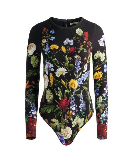 Alice + Olivia Multicolor Olea Long Sleeve Bodysuit