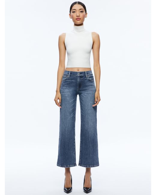 Alice + Olivia Blue Roxie Jean