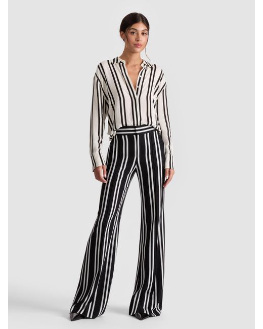 Alice + Olivia White Dimitra Button Down