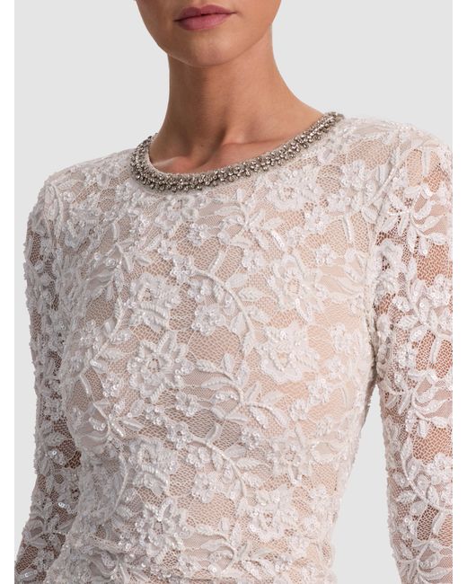 knee length dresses for ladies Inka Lace Dress (Beige) 10/M