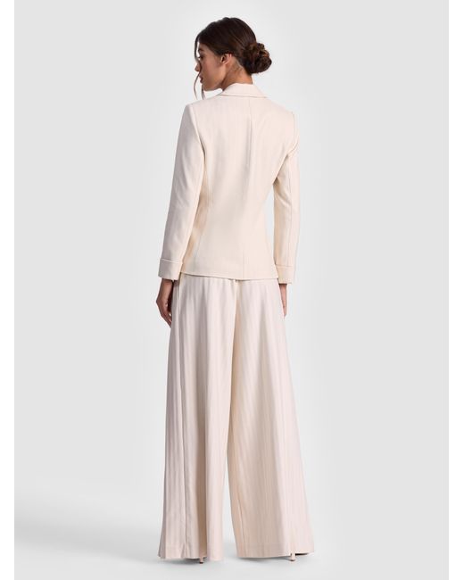 Alice + Olivia Natural Ryder Slim Blazer