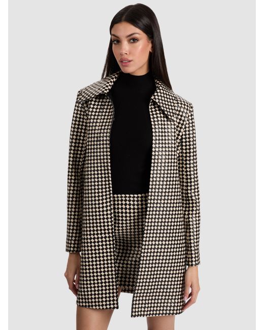 Alice + Olivia Multicolor Logan Vegan Coat