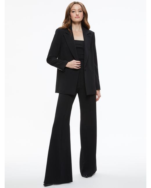 Alice + Olivia Black Denny Boyfriend Blazer