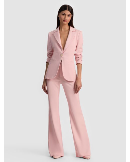 Alice + Olivia Pink Blake Fitted Blazer