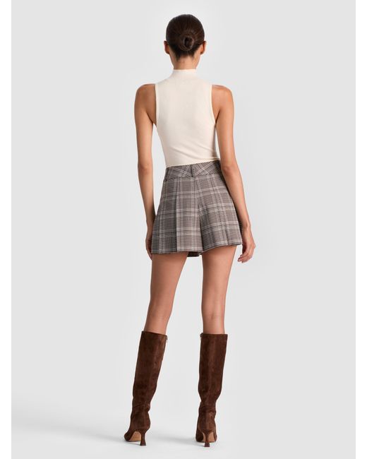 Alice + Olivia Gray Scarlet Flutter Short
