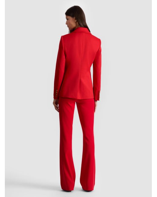 Alice + Olivia Red Cary Fitted Blazer