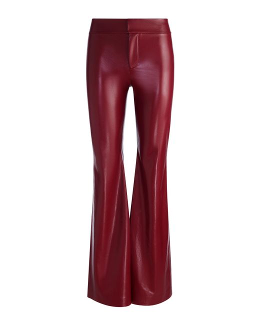 Alice + Olivia Red Andrew Vegan Pant