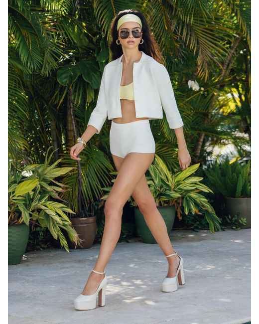 Alice + Olivia White Ila Jacket