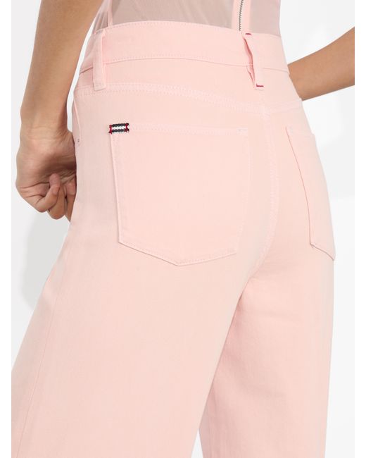 Alice + Olivia Pink Weezy Crop Jean