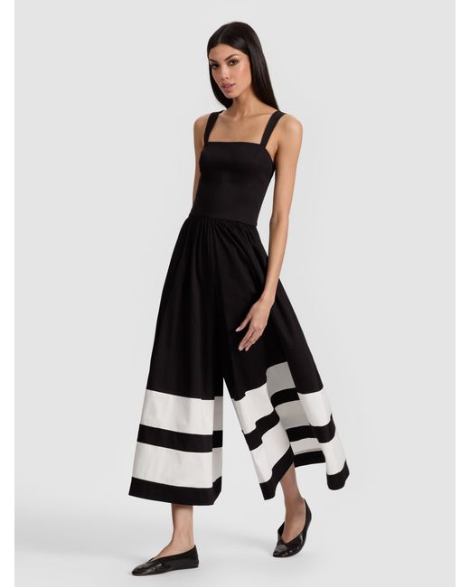 Alice + Olivia White Belden Colorblock Jumpsuit