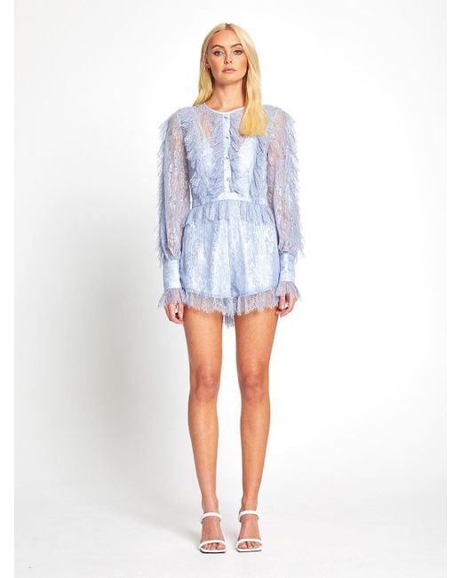 Alice McCALL Lace Love My Way Playsuit in Blue - Lyst